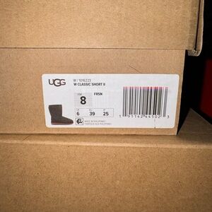 UGG Classic Short II Black Boots